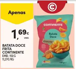 Continente batata doce frita continente promoção