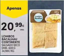 Continente lombos bacalhau continente promoção
