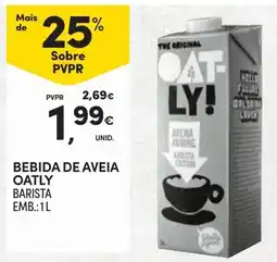 Continente Bebida de aveia oatly barista promoção