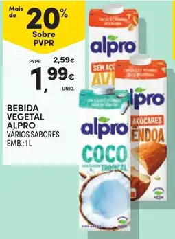 Continente Bebida vegetal alpro vários sabores promoção