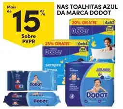Continente toalhitas azul da marca dodot promoção