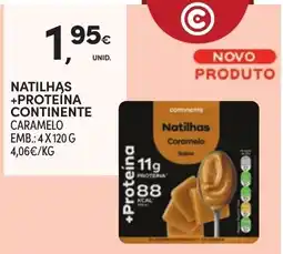 Continente Natilhas +proteína continente caramelo promoção