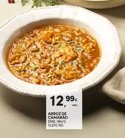 Continente Arroz de camarão promoção