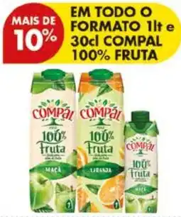 Pingo Doce Compal 100% Fruta promoção