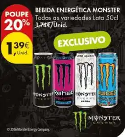 Pingo Doce bebida energética monster promoção