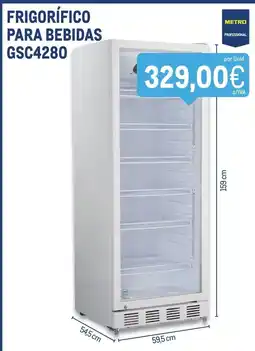Makro frigorífico para bebidas gsc4280 promoção
