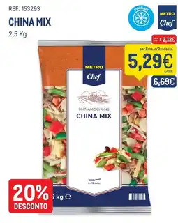 Makro Metro Chef China Mix promoção