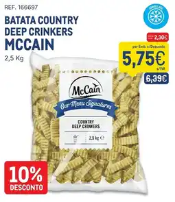 Makro batata country deep crinkers mccain promoção