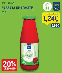 Makro Passata de tomate metro chef promoção