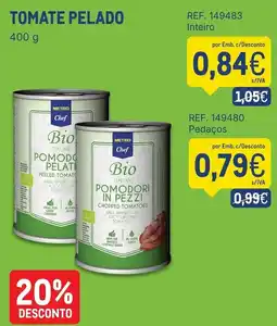 Makro Metro chef bio pomodori in pezzi promoção