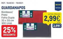 Makro guardanapos metro professional promoção