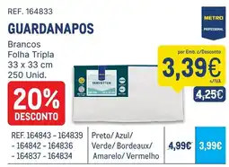 Makro guardanapos metro professional promoção