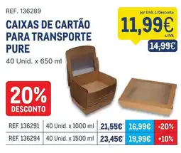 Makro Caixas de cartão para transporte pure promoção