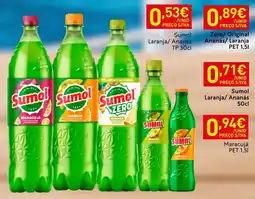 Recheio Sumol Laranja/ Ananás promoção