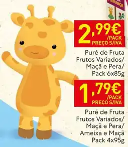 Recheio Puré de Fruta Frutos Variados Maça e Pera promoção