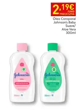 Recheio Óleo Coroporal Johnson's Baby Suave/Aloe Vera promoção