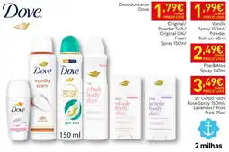 Recheio Dove desodorante promoção