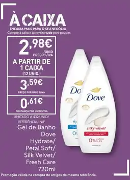 Recheio Gel de Banho Dove promoção