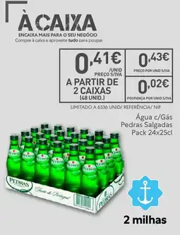 Recheio Água c/Gás Pedras Salgadas promoção