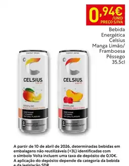 Recheio Bebida Energética Celsius Manga Limão/ Framboesa promoção