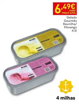 Recheio Gelado Gourmês Baunilha/Morango promoção