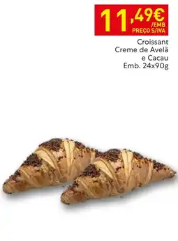 Recheio Croissant Creme de Avelã e Cacau promoção
