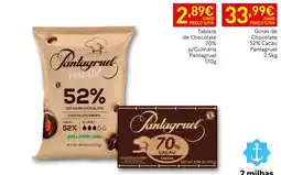 Recheio Pantagruel gotas de chocolate 52% cacao promoção