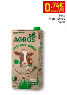 Recheio Leite meio-gordo agros promoção