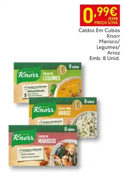 Recheio Knorr caldos em cubos marisco/legumes/arroz promoção