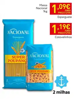 Recheio Nacional esparguete promoção