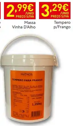 Recheio Mathos tempero para frango promoção