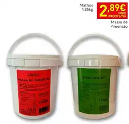 Recheio Mathos massa de pimentão promoção