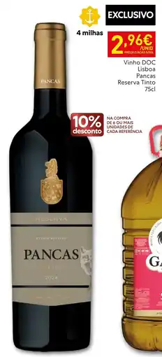 Recheio Vinho doc pancas reserva tinto promoção