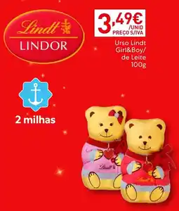 Recheio Ursos lindt girl&boy/de leite promoção
