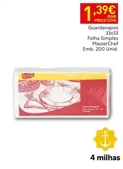 Recheio Guardanapos folha simples masterchef promoção
