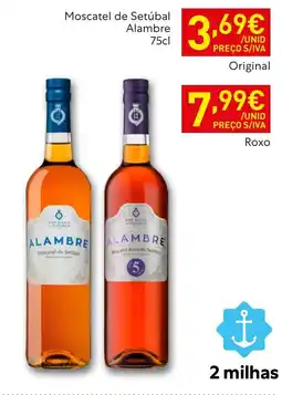 Recheio Moscatel de Setúbal Alambre promoção