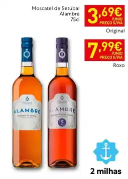 Recheio Alambre moscatel de setúbal promoção