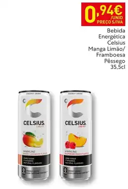 Recheio Bebida Energética Celsius Manga Limão/Framboesa Pêssego promoção