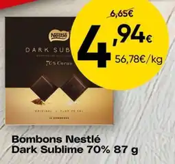 Froiz Bombons nestlé dark sublime 70% promoção