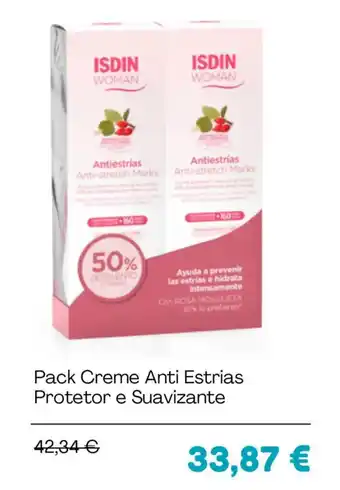 Isdin woman creme anti estrias protetor e suavizante