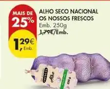 Pingo Doce Nós - alho seco nacional os frescos promoção