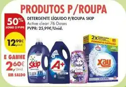 Pingo Doce Skip - detergente líquido p/roupa promoção