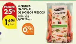 Pingo Doce Nacional - cenoura os nossos frescos promoção
