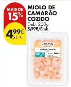 Pingo Doce Miolo de camarão cozido promoção