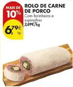 Pingo Doce com - rolo de carne de porco promoção