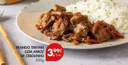 Pingo Doce com - frango teriyaki com arroz de cebolinho promoção