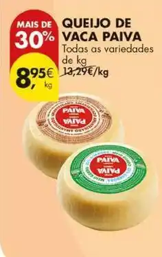 Pingo Doce Paiva - queijo de vaca promoção