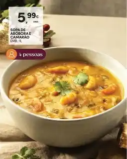 Continente Bom dia Sopa de a boloora e camarao promoção