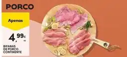 Continente Bom dia Continente - bifanas de porco promoção