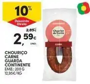 Continente Bom dia Continente - chourico carne guarda promoção